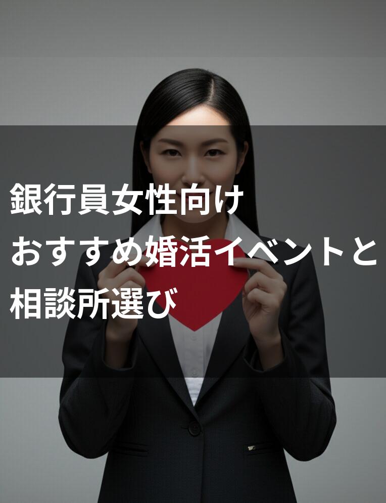銀行員女性向けの婚活イベントと相談所の選び方