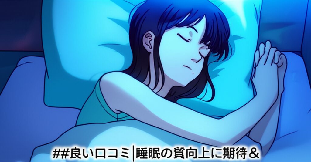 ベッドで眠る女性のイラスト