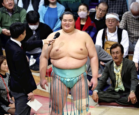 四股名「琴櫻 傑太」を継承した琴櫻将傑