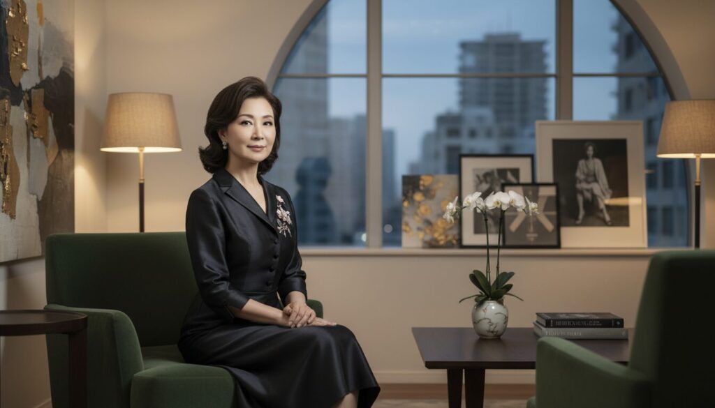 凛とした美しさと自立した芯の強さを感じさせる、元モデルの日本人女性のポートレート